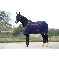 Recuptex deken Light Navy/Orange